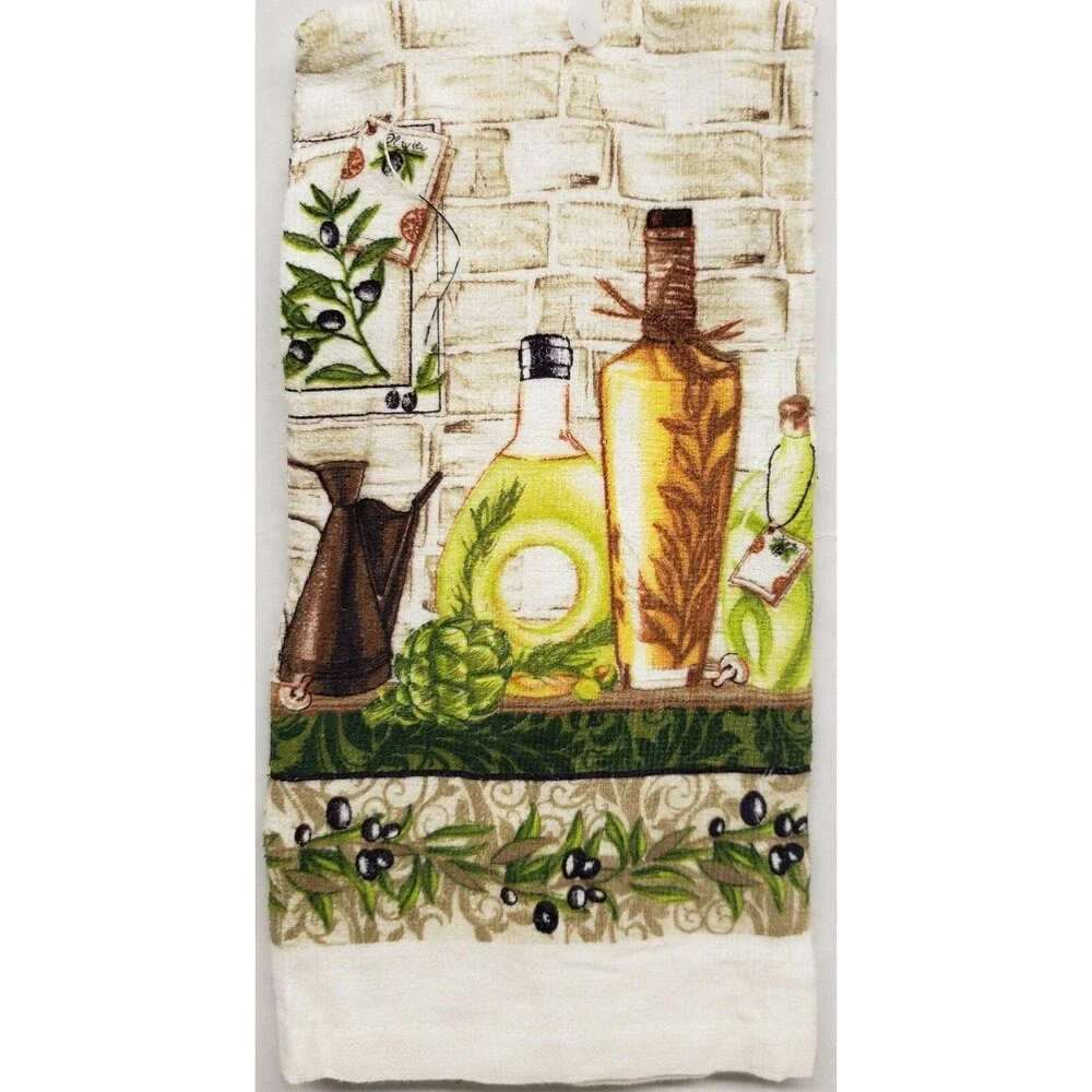 Set of 3 Same Printed Cotton Towels (15